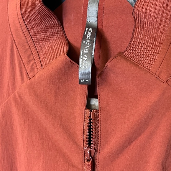 Arc'teryx Veilance Nemis Bomber Jacket - Men's Size M - Orange Brown - Picture 3 of 10